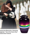 Abstract AURORA Urn, 10-inch classic large urn for adults