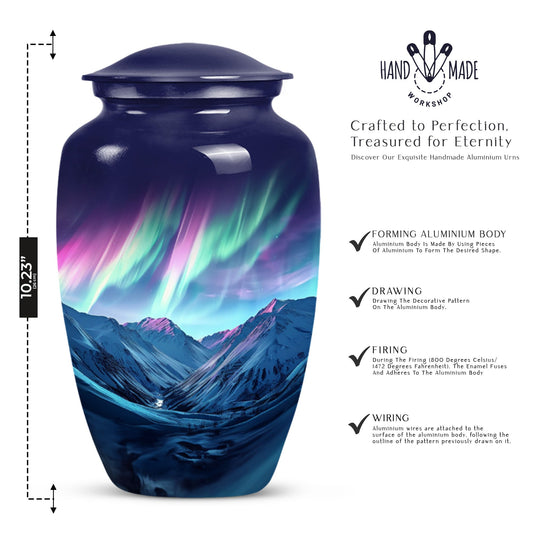 10-inch AURORA Urn, classic design, aluminum