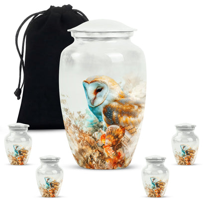 barn owl urn for cremation ashes