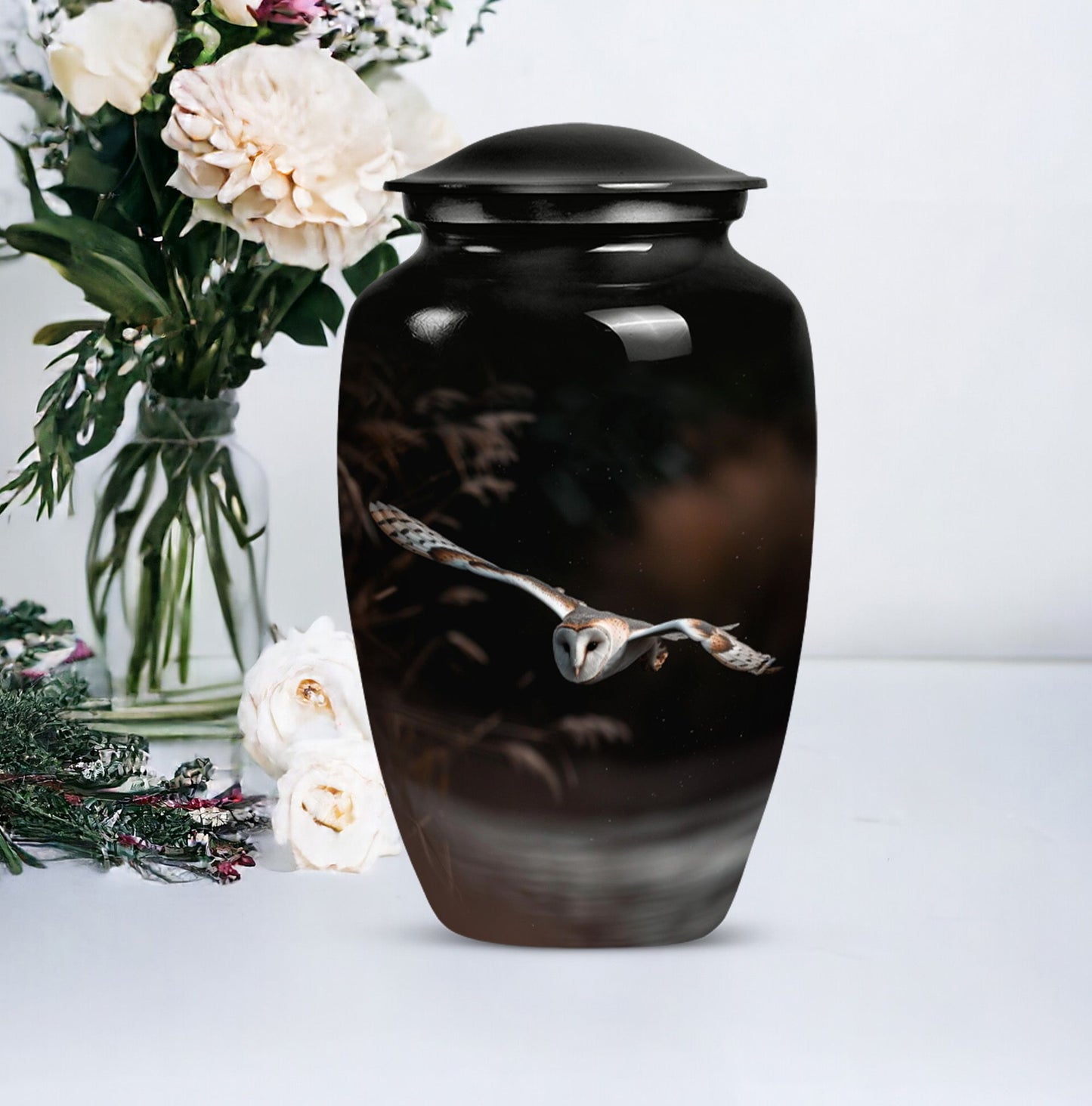  barn owl urn for human ashes 