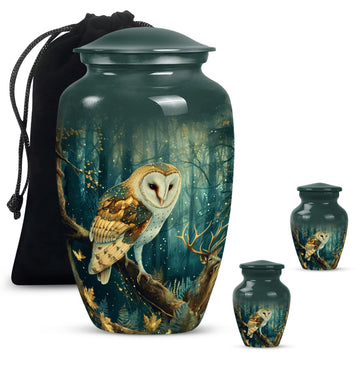 10 inch large Urn with 2 Keepsake 3 Inch Urns