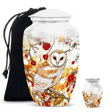 10 inch large Urn with 1 Keepsake 3 Inch Urn