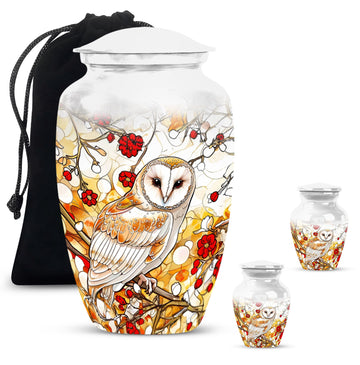 10 inch large Urn with 2 Keepsake 3 Inch Urns