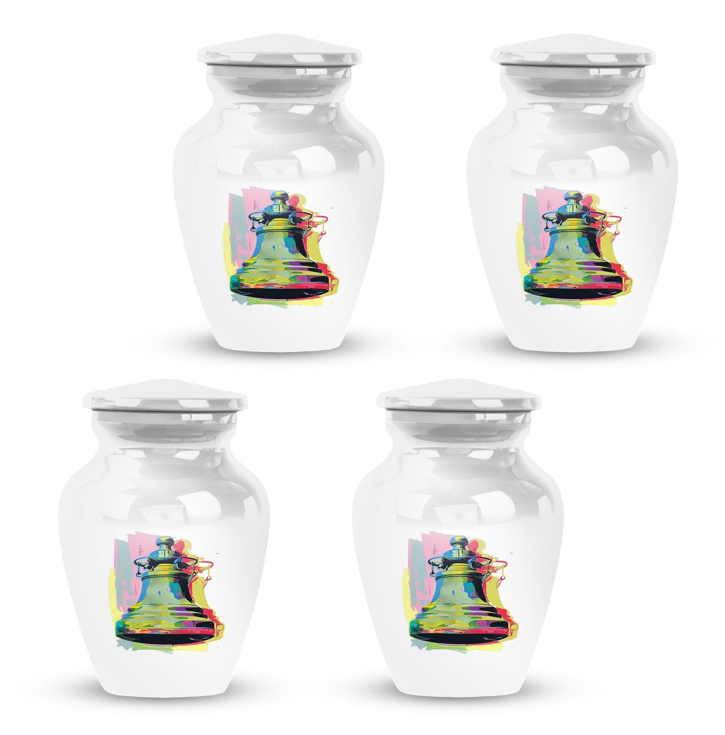 Classic 10-inch bell urn for adult female burial.