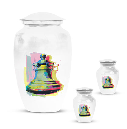 Classic 10-inch bell urn for adult female burial.