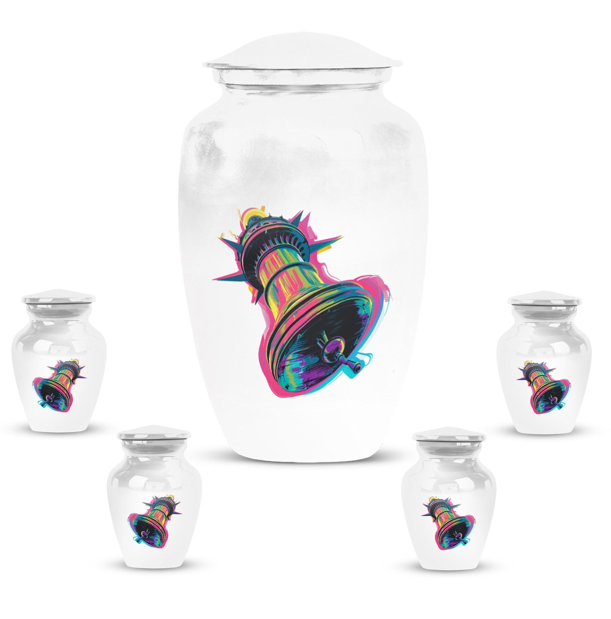 10-inch classic bell urn, memorial human urn for ashes