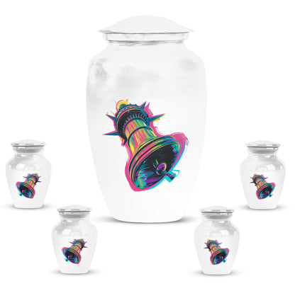 10-inch classic bell urn, memorial human urn for ashes