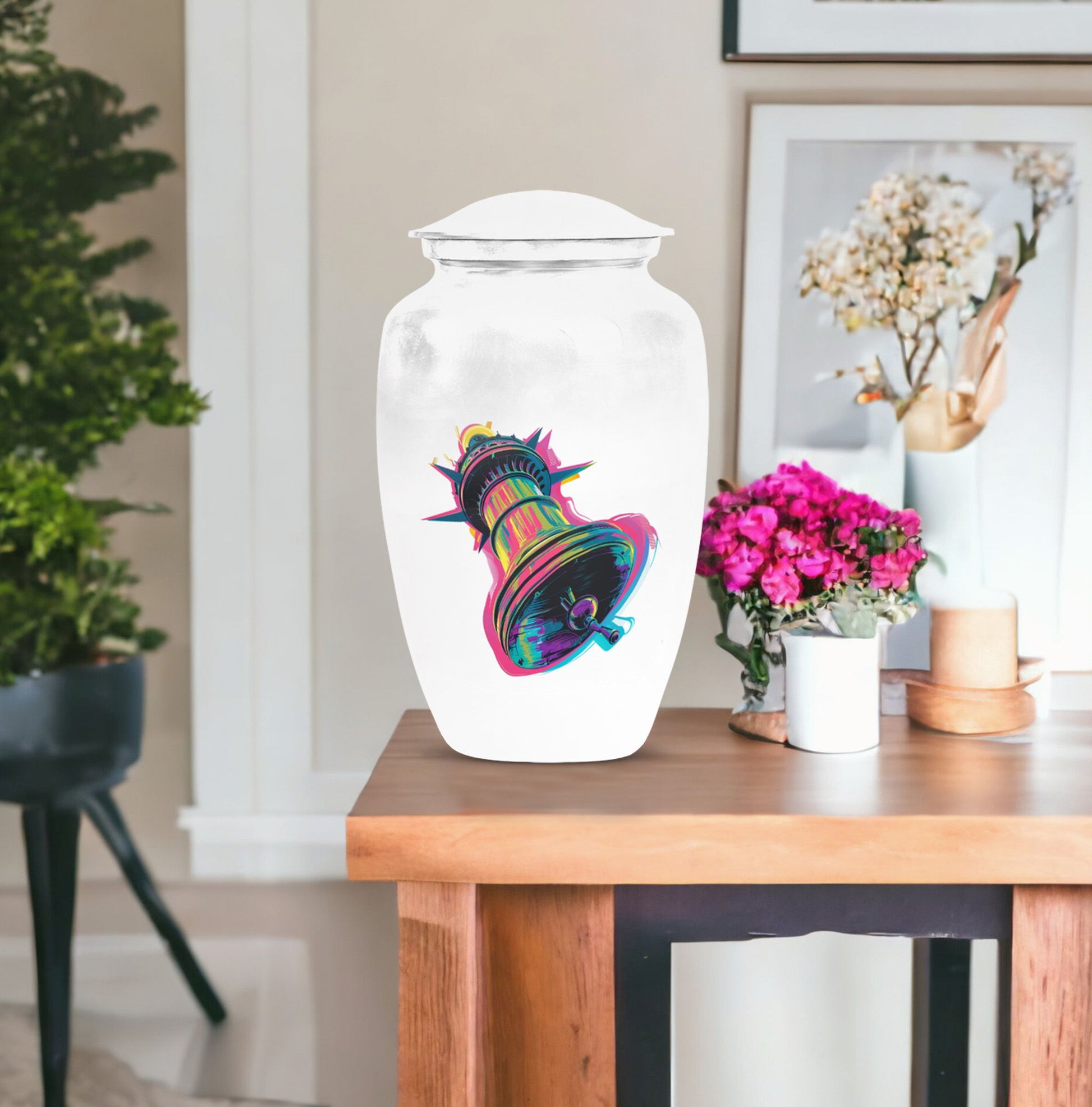 10-inch classic bell urn, memorial human urn for ashes