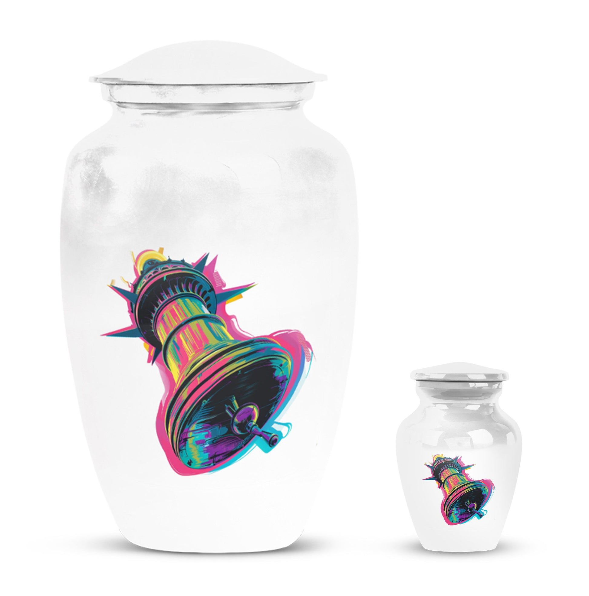 10-inch classic bell urn, memorial human urn for ashes