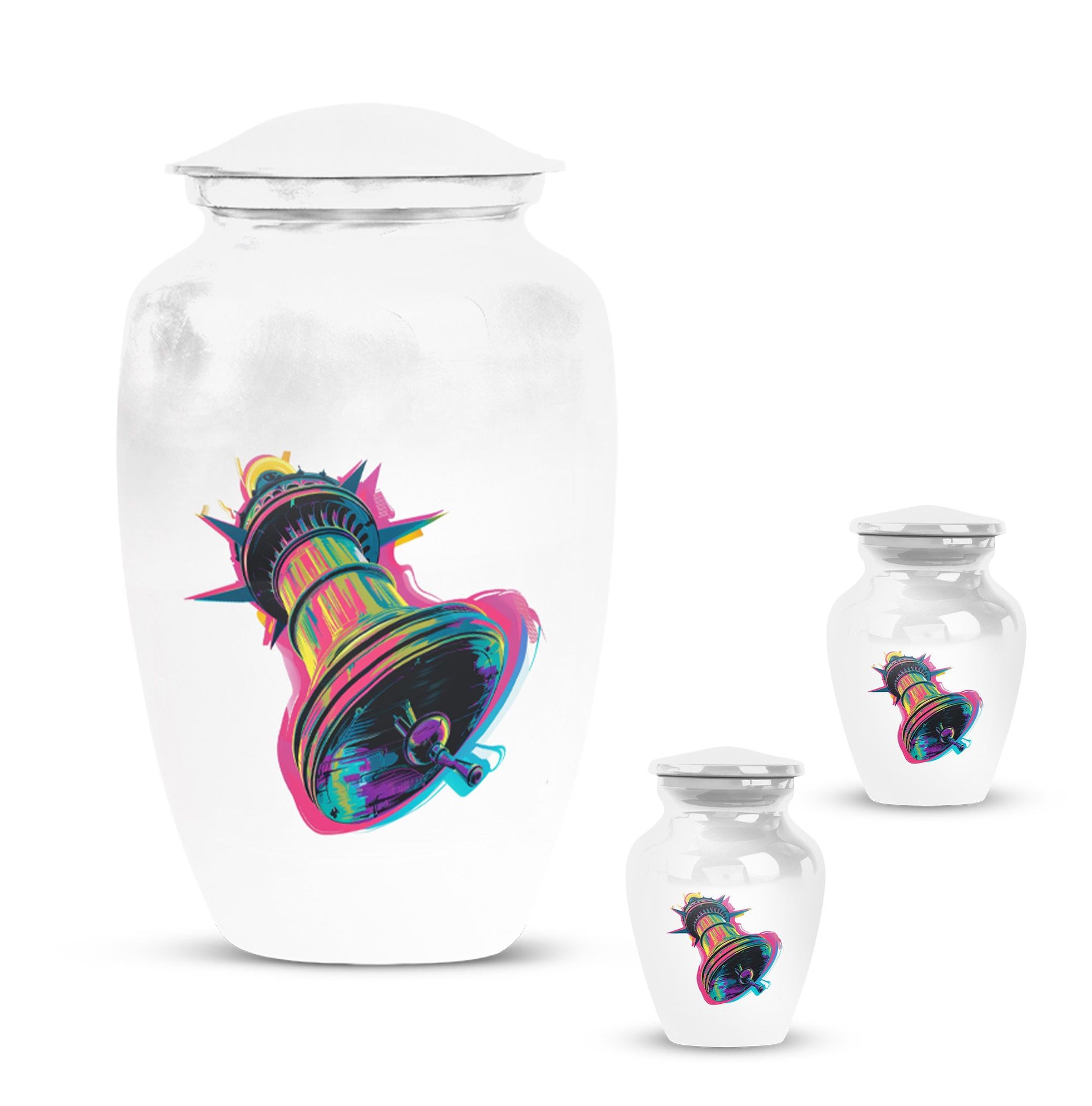 10-inch classic bell urn, memorial human urn for ashes