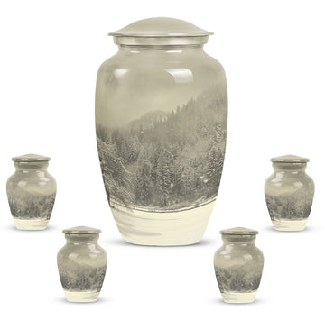 Large Urn with 4 Small Urn