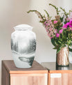 mountain winter urn for human ashes