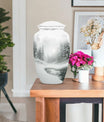 mountain winter urn for human ashes