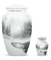 mountain winter urn for human ashes