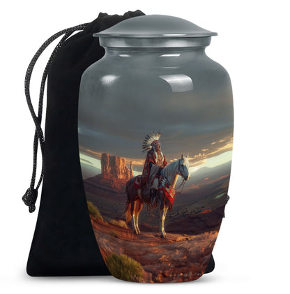 10-inch traditional Native American urn.