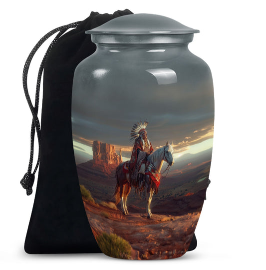 10-inch traditional Native American urn.