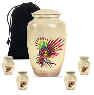 Large Urn with 4 Small Urn