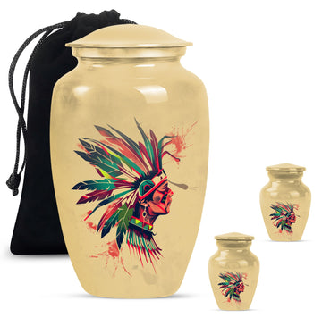 Large Urn with 2 Mini Urn