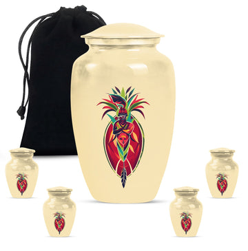 Large Urn with 4 Small Urn