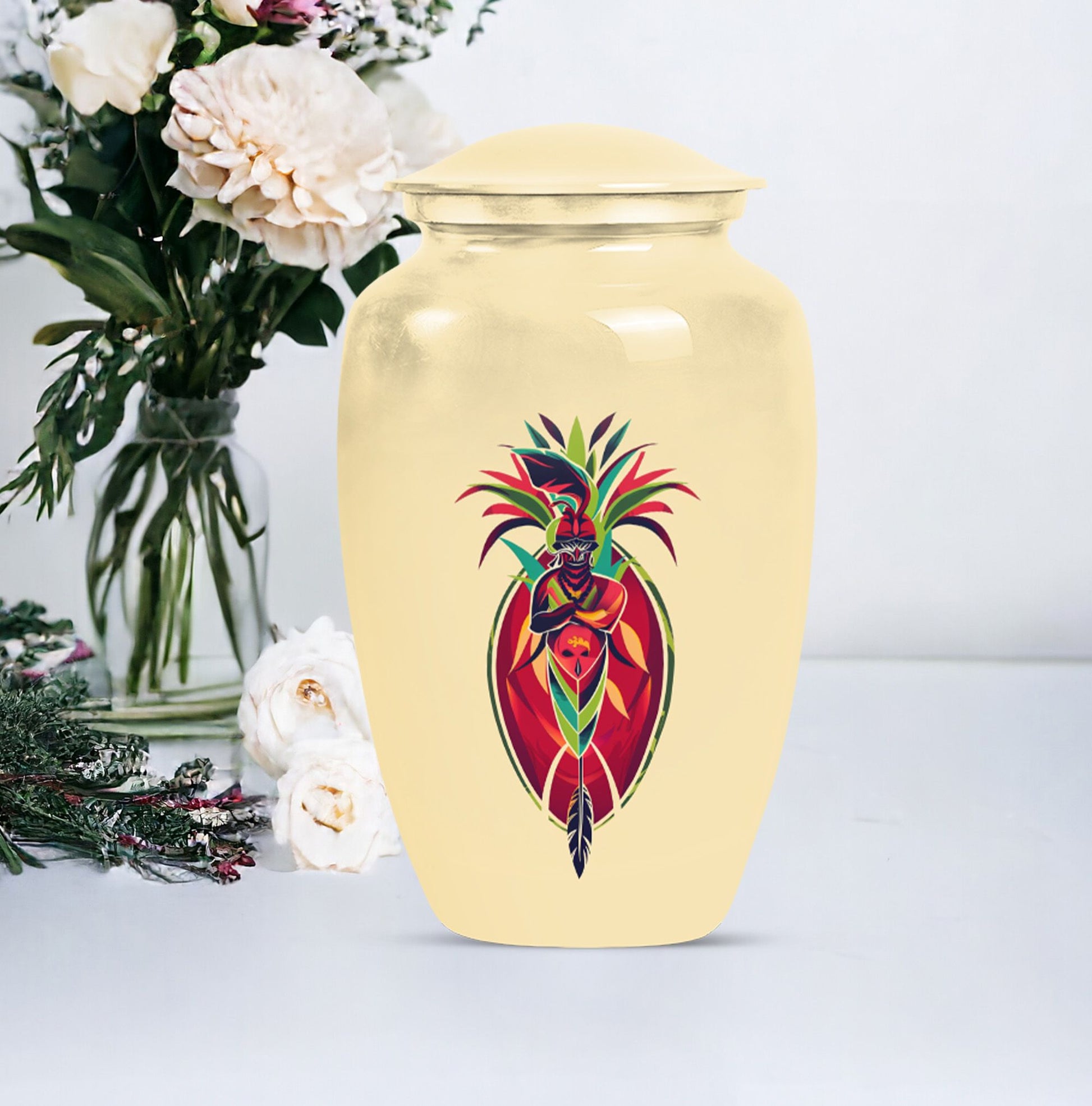 native American urn for burial funeral cremation