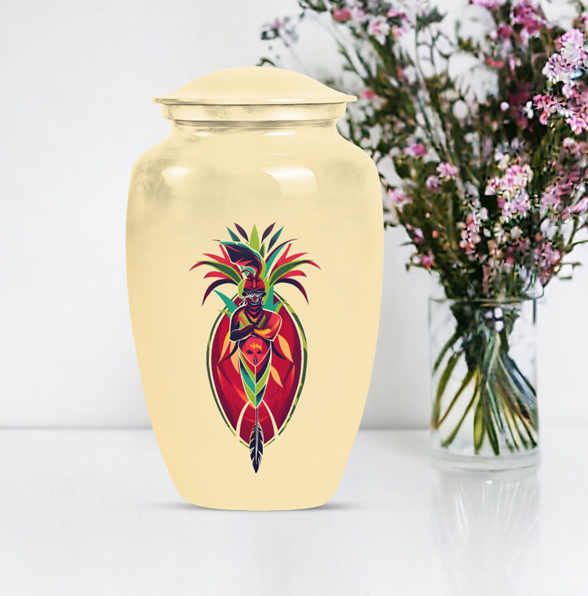 native American urn for burial funeral cremation