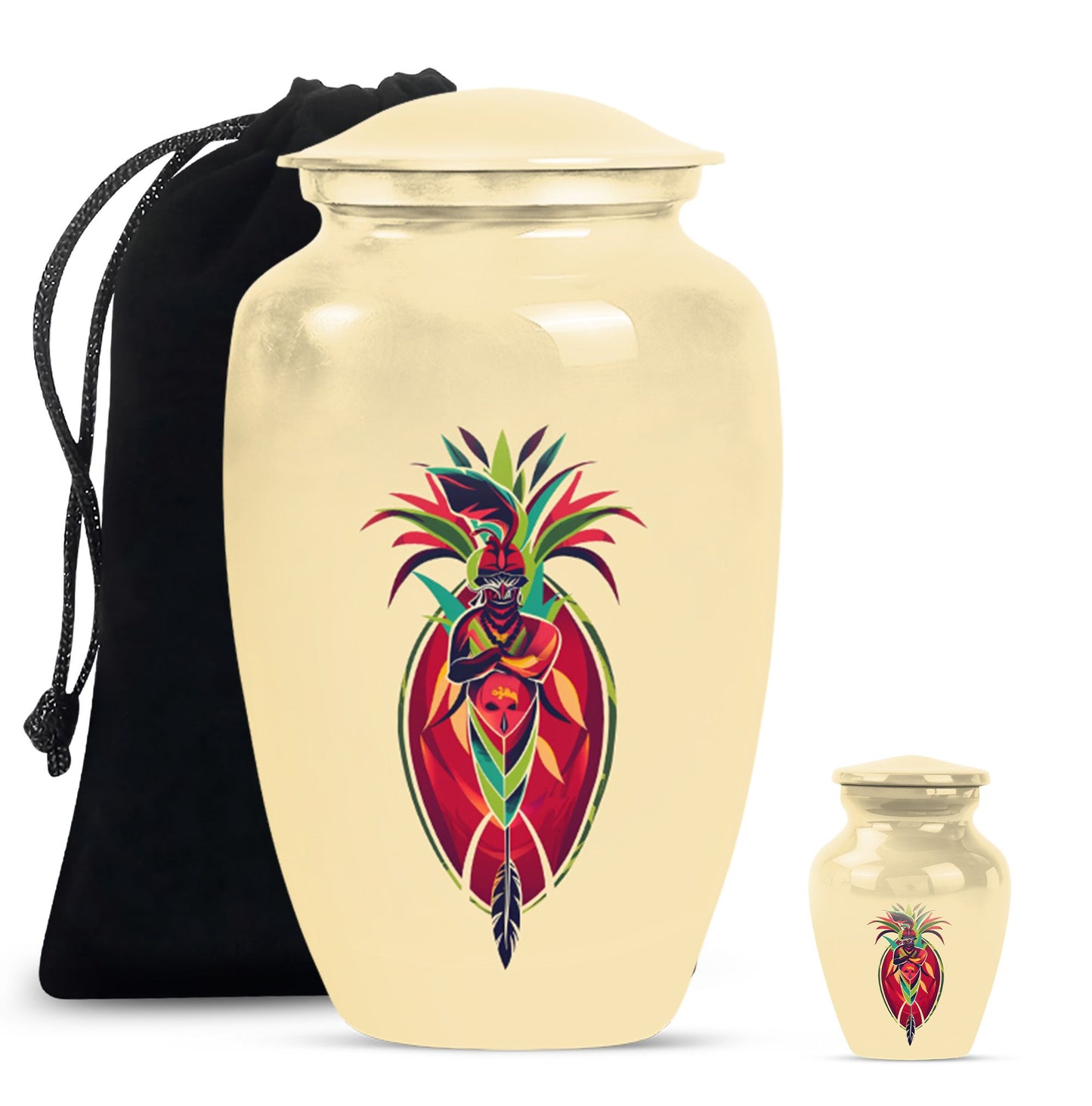 native American urn for burial funeral cremation
