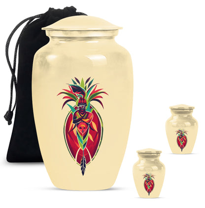 native American urn for burial funeral cremation