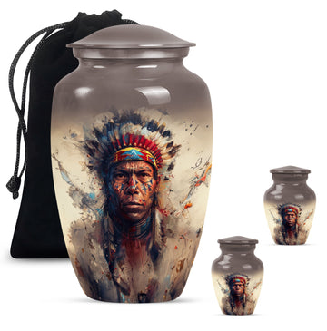 Large Urn with 2 Mini Urn