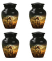 Classic 10 inch Native American urn for adult male cremation