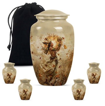 Large Urn with 4 Small Urn