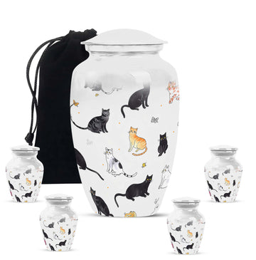 Large Urn with 4 Small Urn