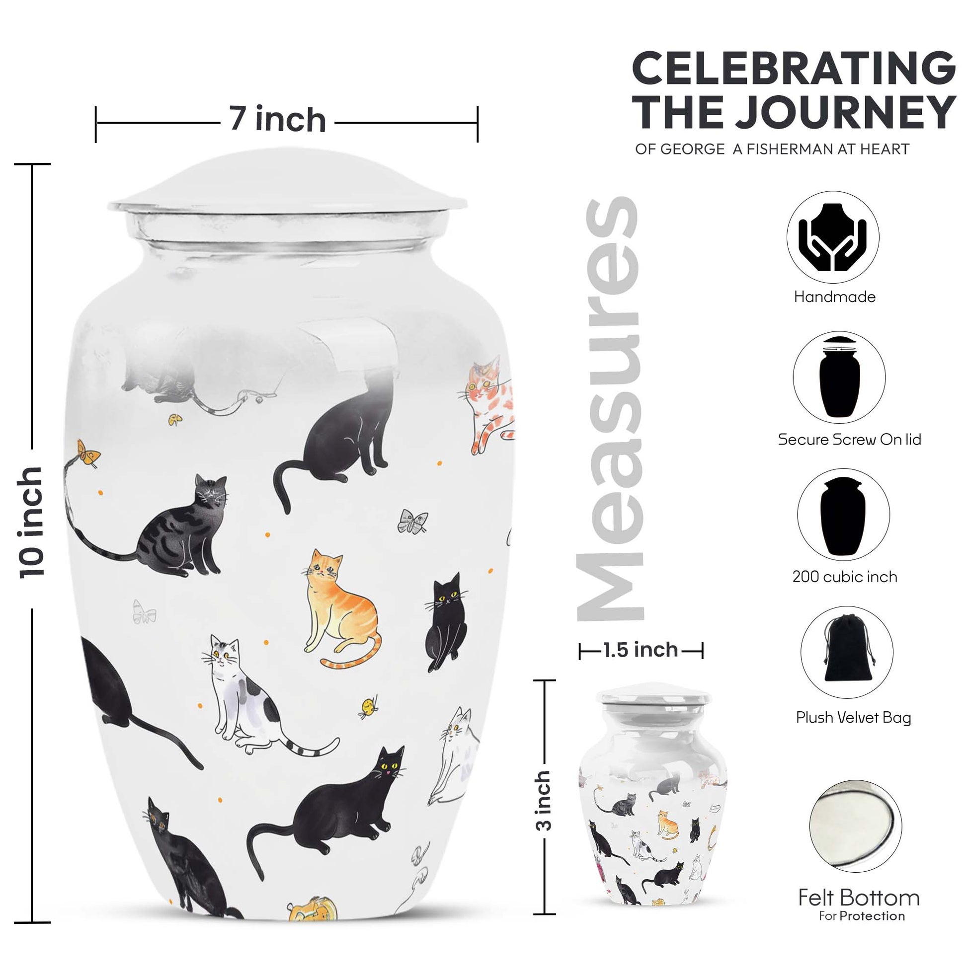 PAWS funeral urn for men ashes