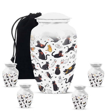 Large Urn with 4 Small Urn