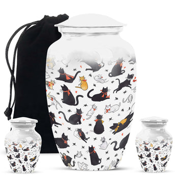 Large Urn with 2 Mini Urn