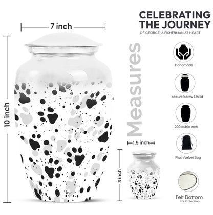 Classic PAWS cremation urn for women's ashes