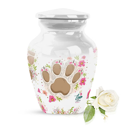 Classic 10-inch PAWS Urn, personalized cremation urn.
