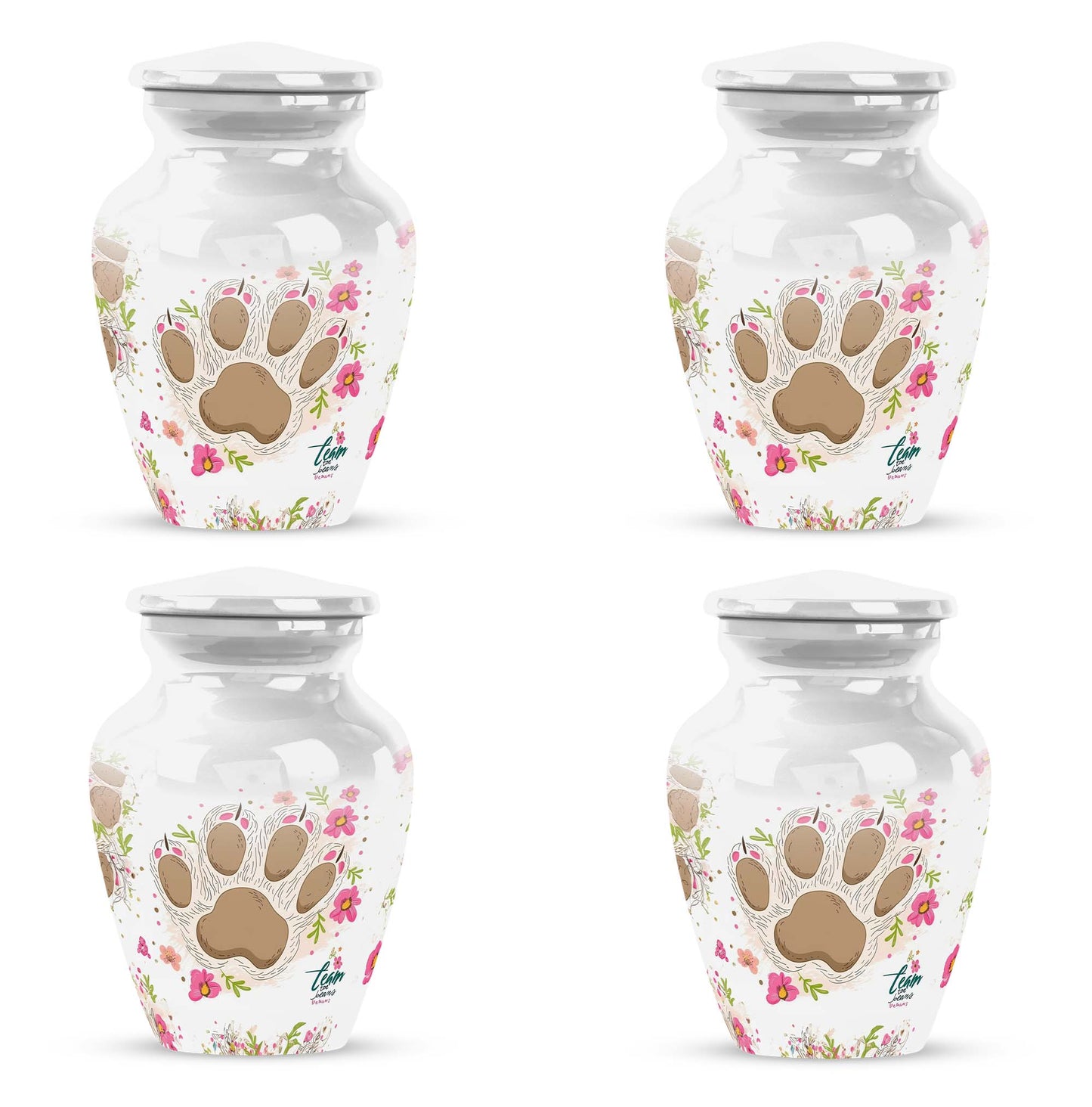 Classic 10-inch PAWS Urn, personalized cremation urn.