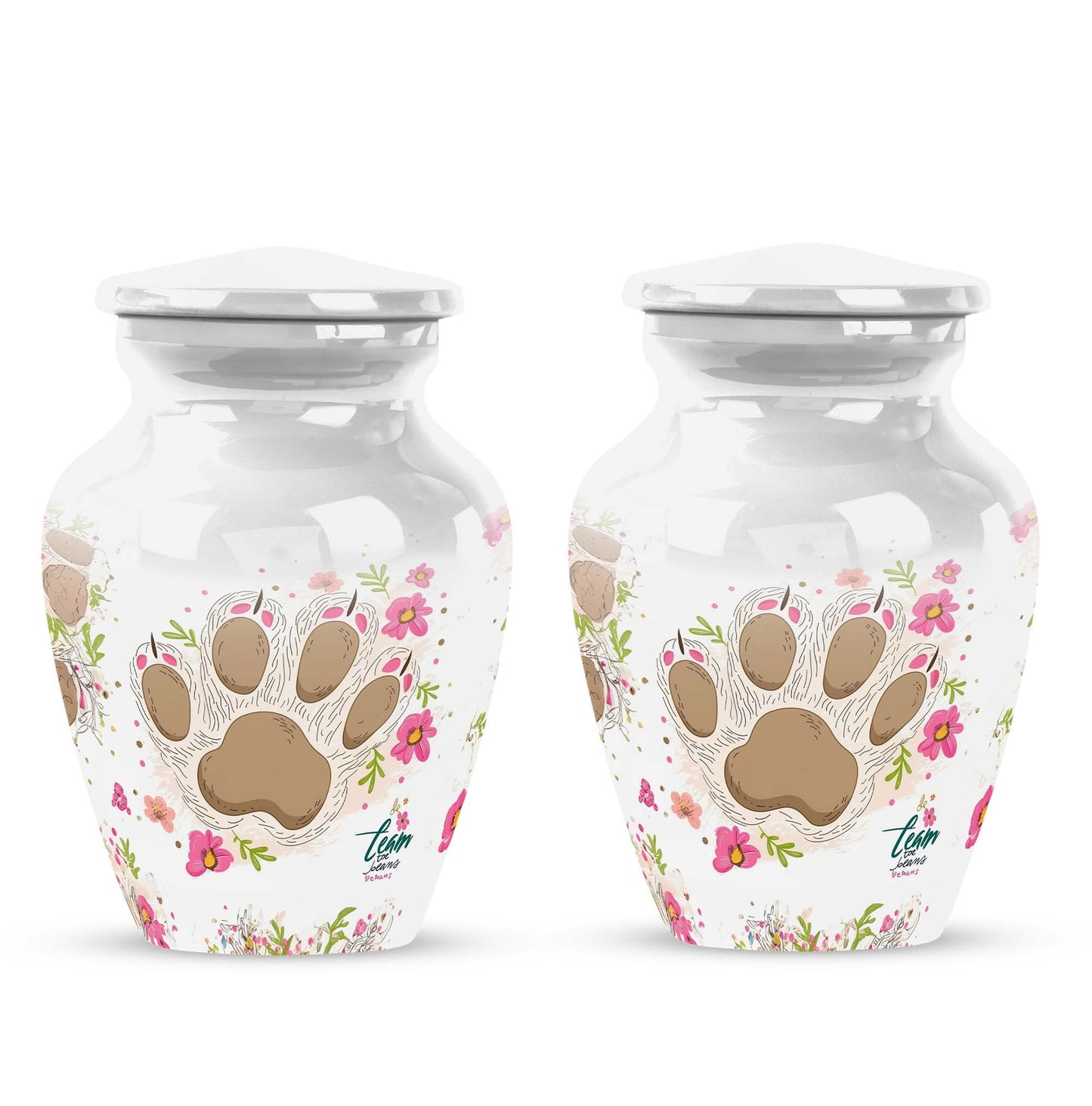 Classic 10-inch PAWS Urn, personalized cremation urn.