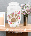 Classic 10-inch PAWS Urn, personalized cremation urn.