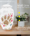 Classic 10-inch PAWS Urn, personalized cremation urn.