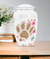 Classic 10-inch PAWS Urn, personalized cremation urn.