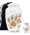 Classic 10-inch PAWS Urn, personalized cremation urn.