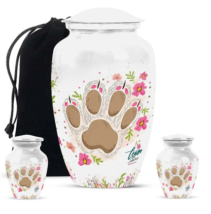 Classic 10-inch PAWS Urn, personalized cremation urn.