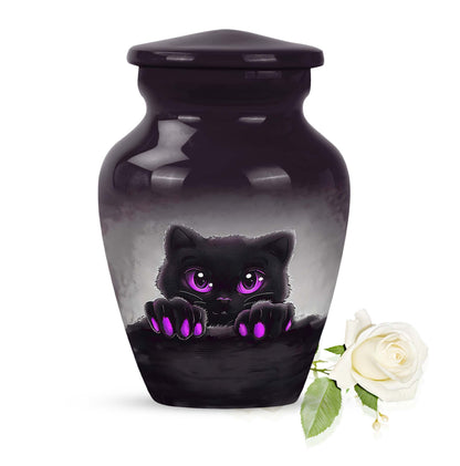 PAWS Urn, classic aluminum cremation urn for adult male ashes.