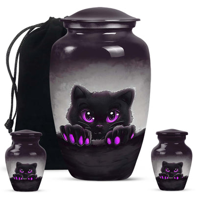 PAWS Urn, classic aluminum cremation urn for adult male ashes.