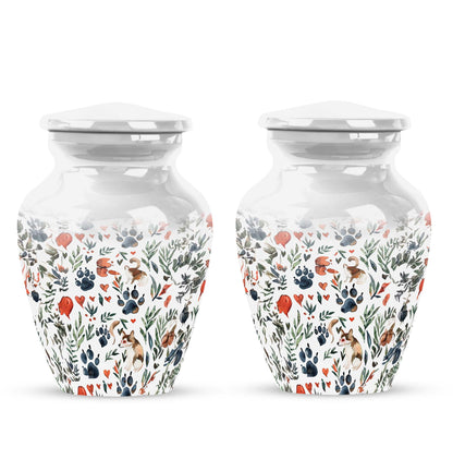 10-inch PAWS Urn, classic aluminium memorial urn 