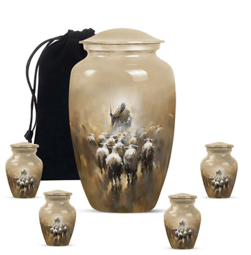Large Urn with 4 Small Urn
