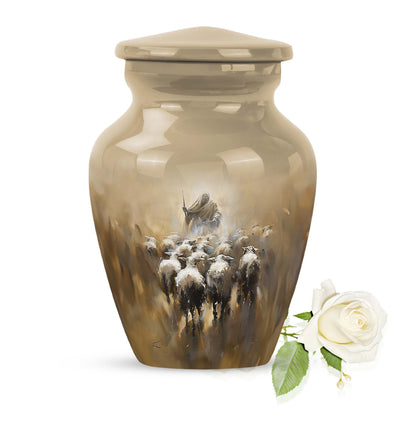  shepherd urn for mother's cremation ashes