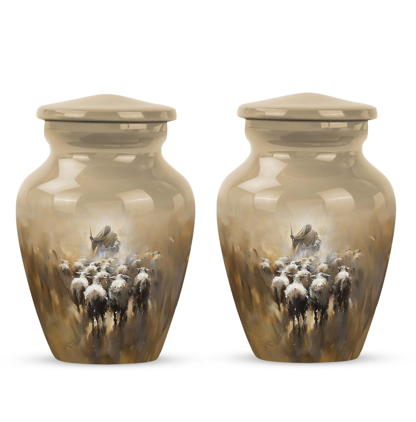  shepherd urn for mother's cremation ashes