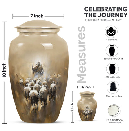  shepherd urn for mother's cremation ashes